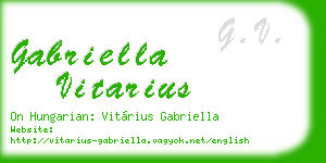 gabriella vitarius business card