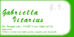 gabriella vitarius business card